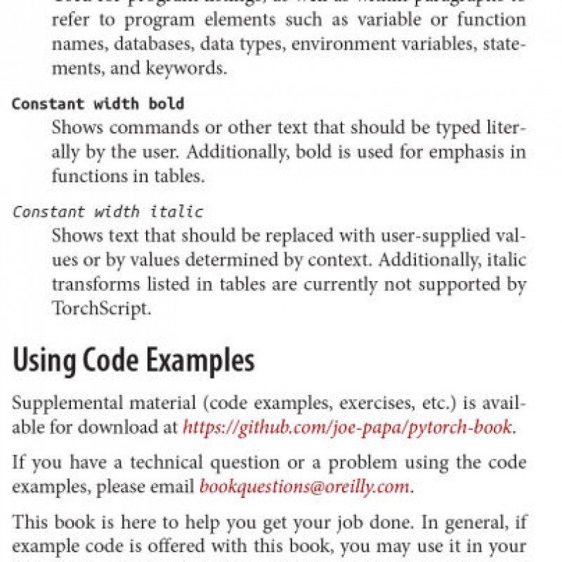 PyTorch Pocket Reference Building and Deploying Deep Learning Models