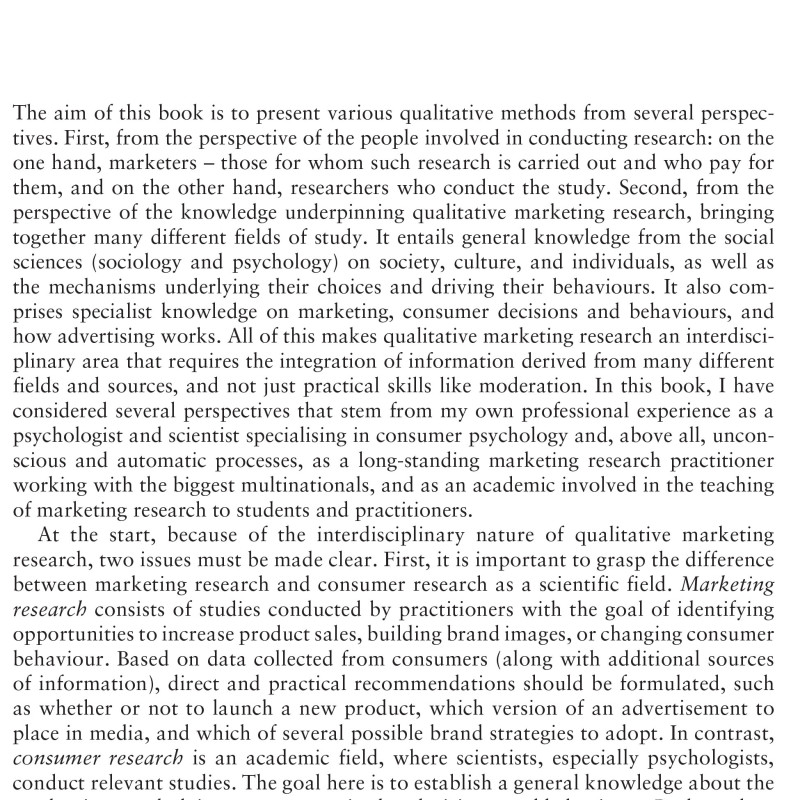 Sách Qualitative marketing research understanding consumer behaviour