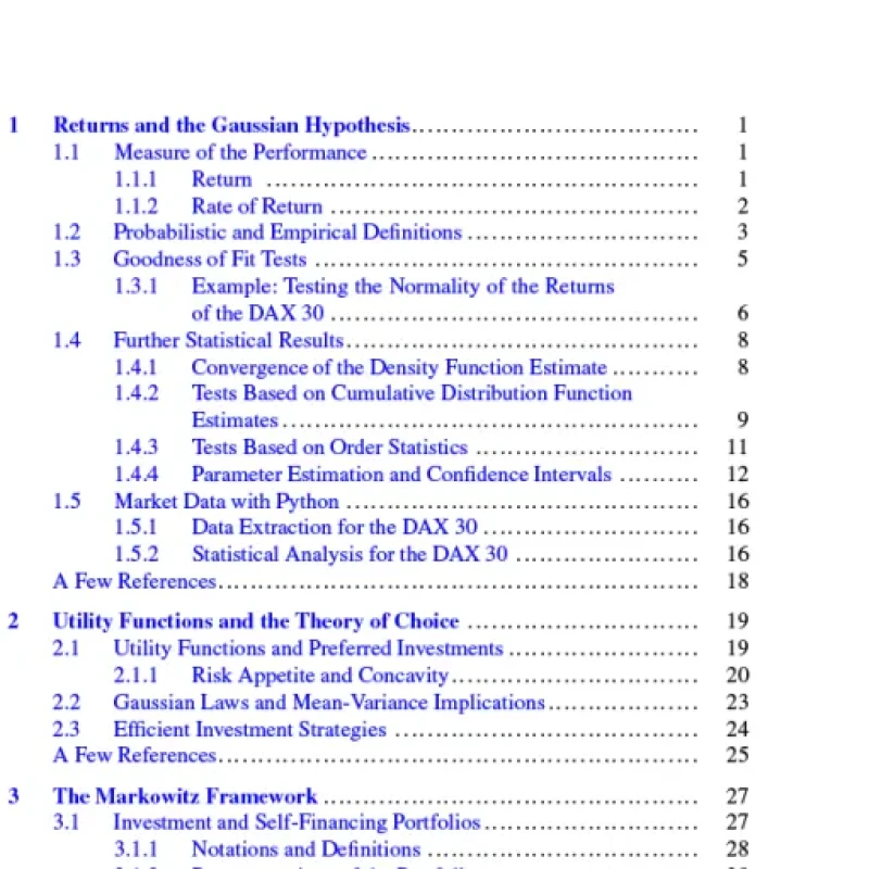 Quantitative Portfolio Management