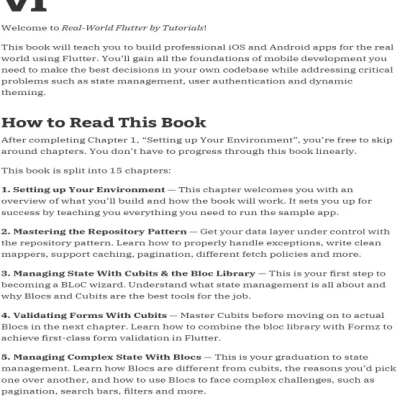 Real-World Flutter by Tutorials