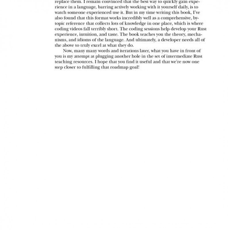 Rust for Rustaceans Idiomatic Programming for Experienced Developers