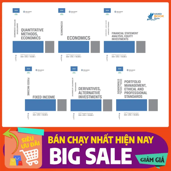 Sách 2024 CFA Program Curriculum Level I (1-6) - Hanoi bookstore1