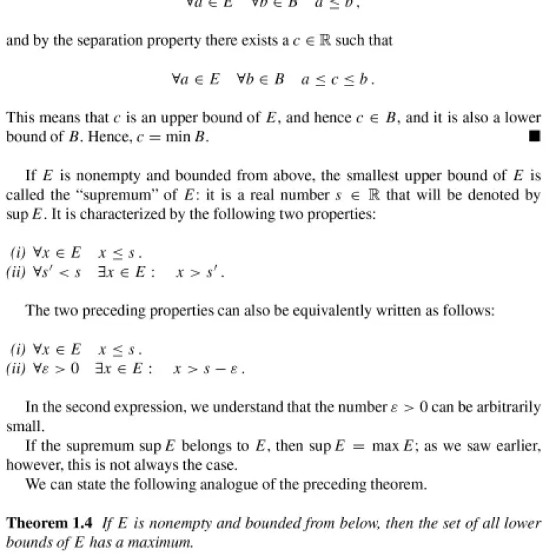 Sách A Modern Introduction to Mathematical Analysis