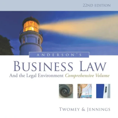 Sách Andersons Business Law and the Legal Environment