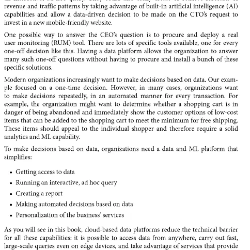 Sách Architecting Data and Machine Learning Platforms Enable Analytics and AI-Driven Innovation in the Cloud
