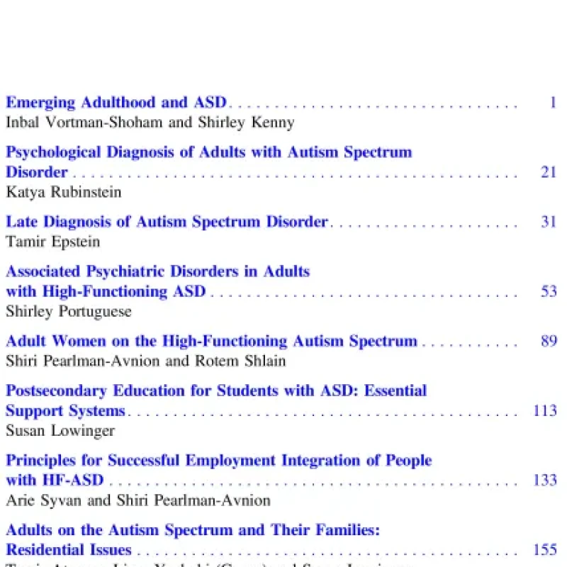 Sách Autism in Adulthood