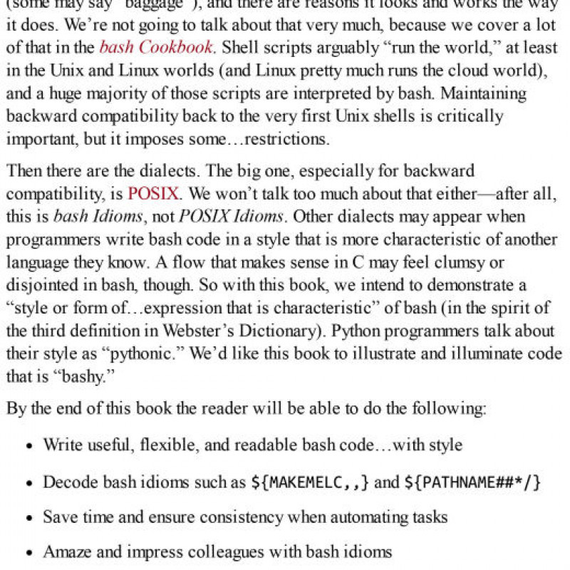 Sách Bash Idioms Write Powerful, Flexible, Readable Shell Scripts