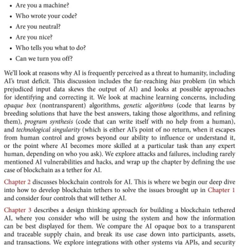 Sách Blockchain Tethered AI Trackable, Traceable Artificial Intelligence and Machine Learning
