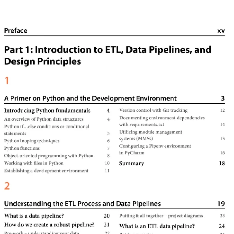 Sách Building ETL Pipelines with Python Create and deploy enterprise-ready ETL pipelines by employing modern methods