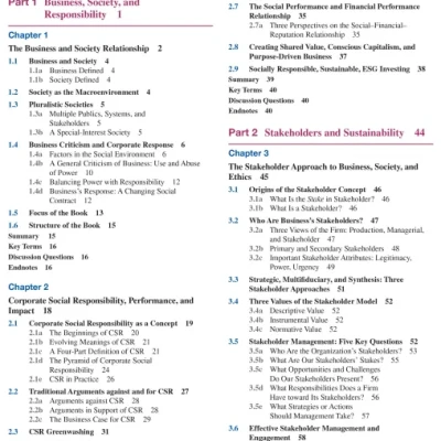 Sách Business and Society Ethics, Sustainability, and Stakeholder Management, 11th