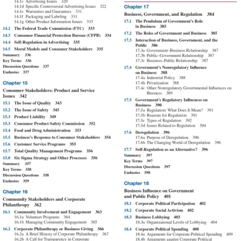 Sách Business and Society Ethics, Sustainability, and Stakeholder Management, 11th