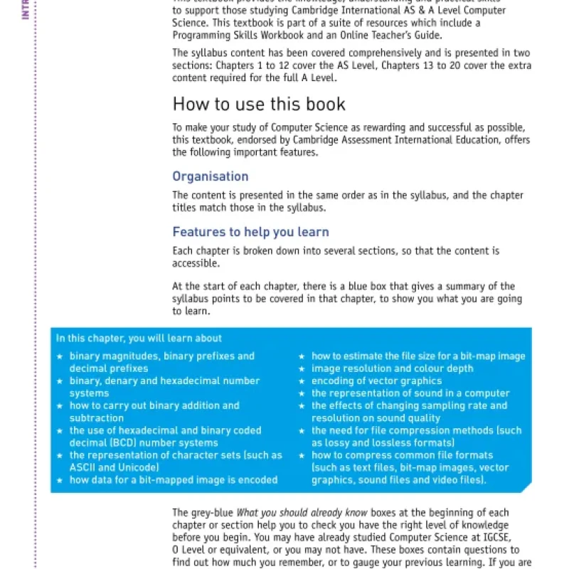 Sách Cambridge International AS and A Levels Computer Science