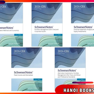 Sách CFA 2024 Level I - SchweserNotes Book 1,2,3,4,5 - HanoiBookstore