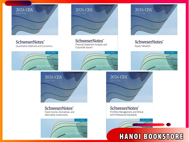 Sách CFA 2024 Level II - SchweserNotes Book 1,2,3,4,5 - HanoiBookstore