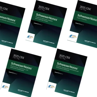Sách CFA 2025 Level II - SchweserNotes Book 1-5