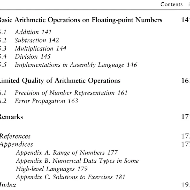 Sách Computer Arithmetic in Practice. Exercises and Programming