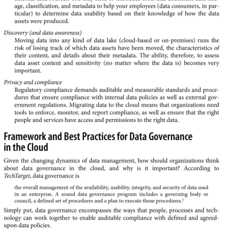 Sách Data Governance The Definitive Guide
