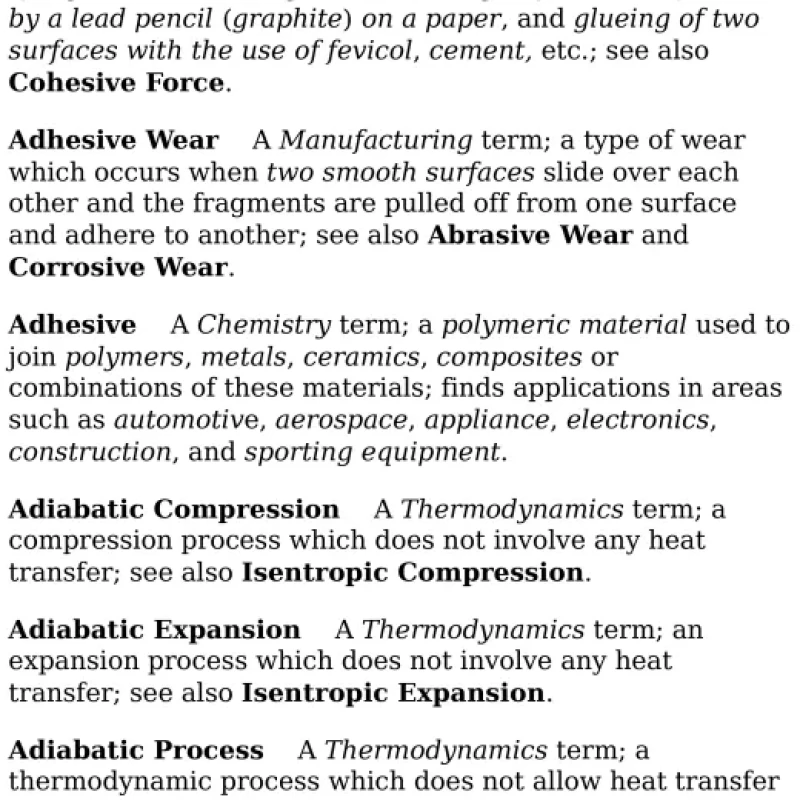 Sách Dictionary of Mechanical Engineering