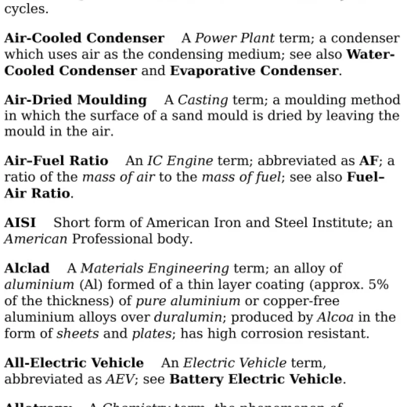 Sách Dictionary of Mechanical Engineering