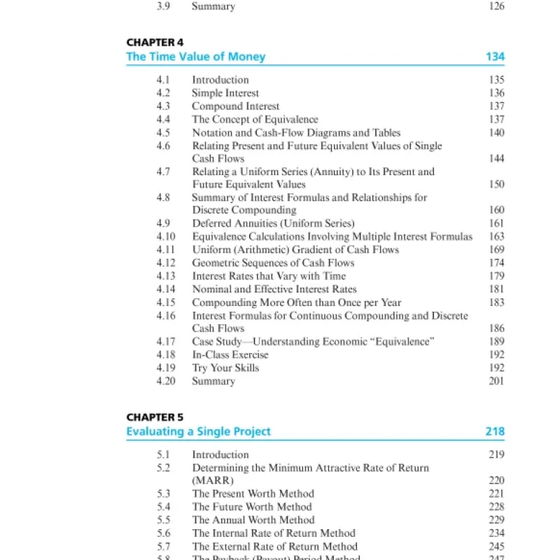 Sách Engineering Economy, Global Edition
