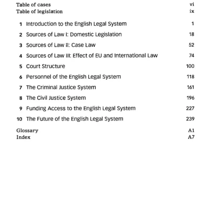 Sách English Legal System Concentrate Law Revision and Study Guide
