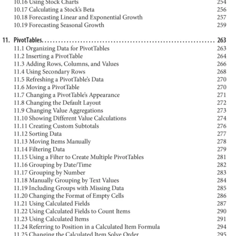 Sách Excel Cookbook Recipes for Mastering Microsoft Excel