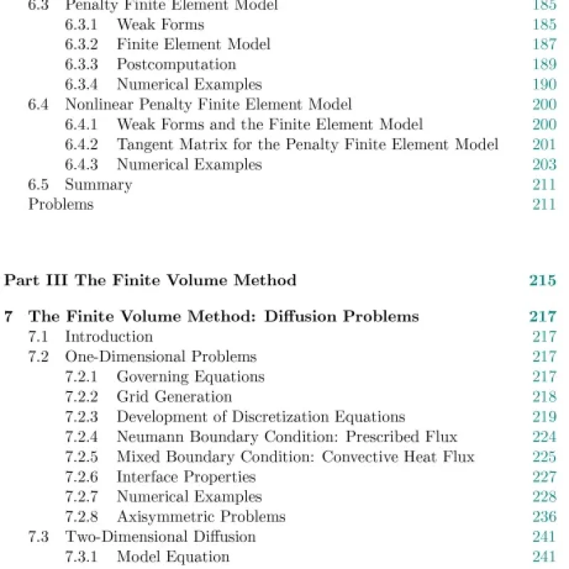 Sách Finite Element and Finite Volume Methods for Heat Transfer and Fluid Dynamics
