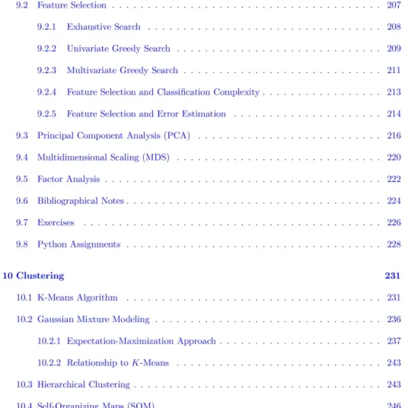 Sách Fundamentals of Pattern Recognition and Machine Learning