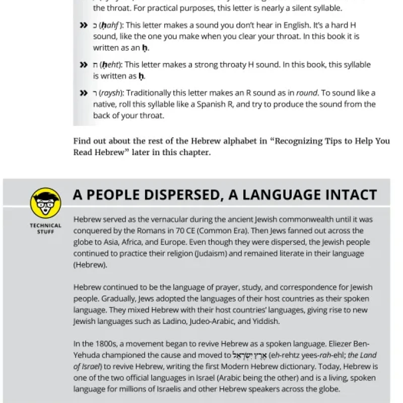 Sách Hebrew For Dummies, 2nd Edition