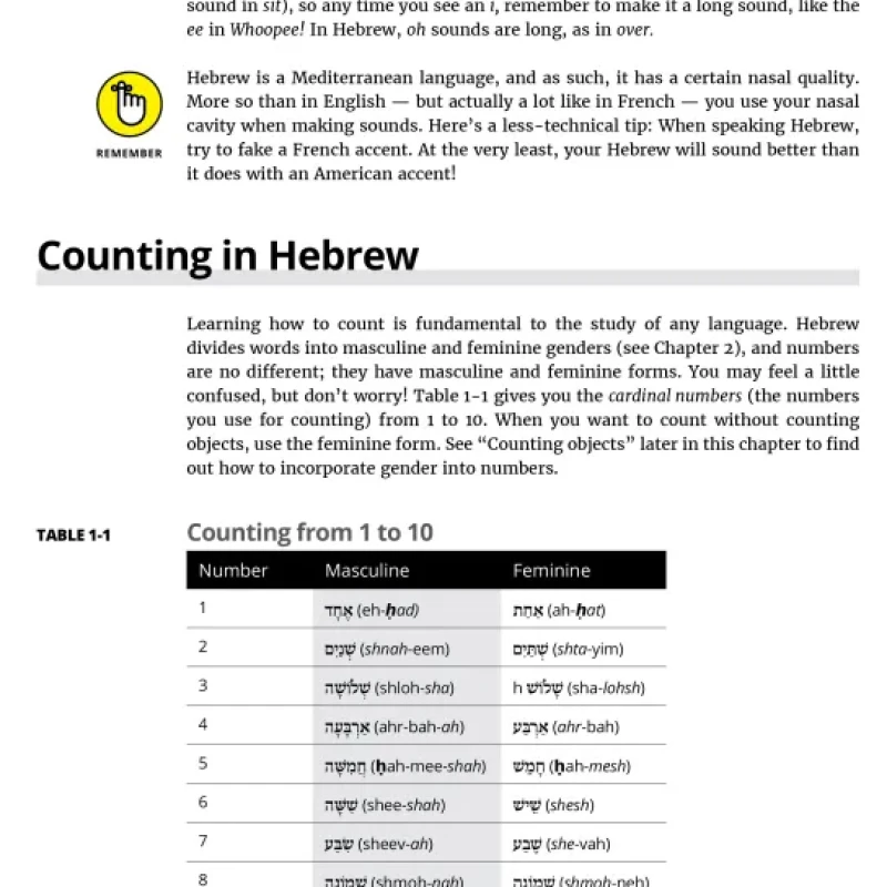 Sách Hebrew For Dummies, 2nd Edition