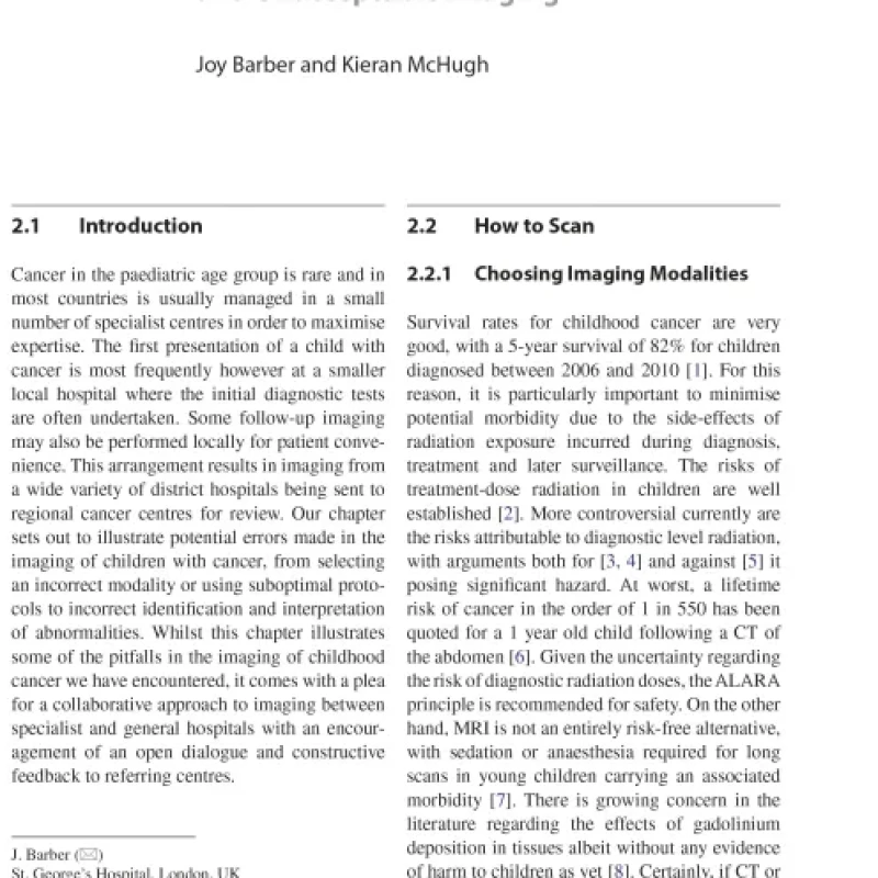 Sách Imaging in Pediatric Oncology