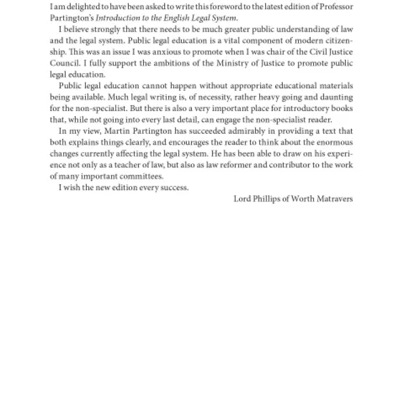 Sách Introduction to the English Legal System 2012-2013