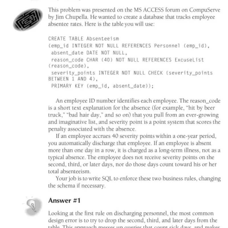 Sách Joe Celkos SQL Puzzles and Answers