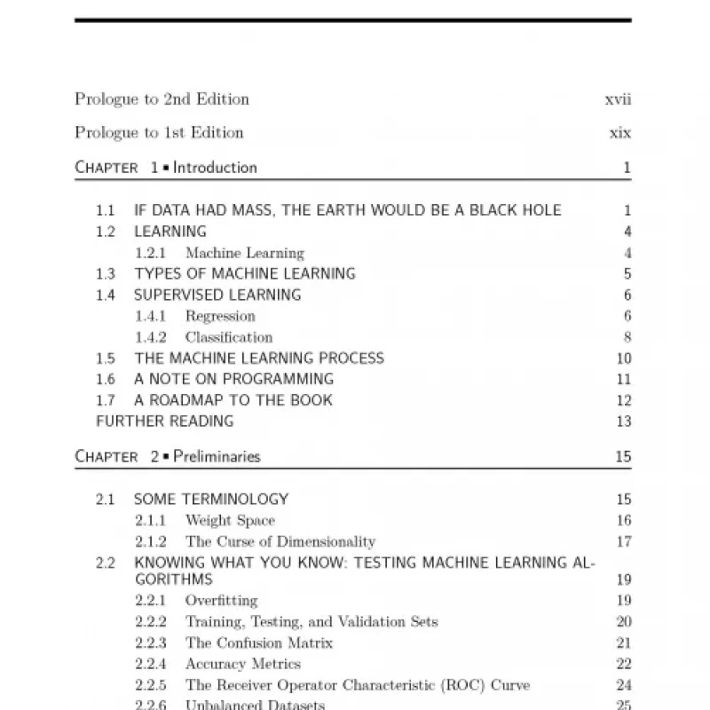 sách Machine Learning An Algorithmic Perspective, Second Edition sách