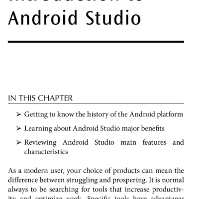 Sách Mastering Android Studio A Beginners Guide