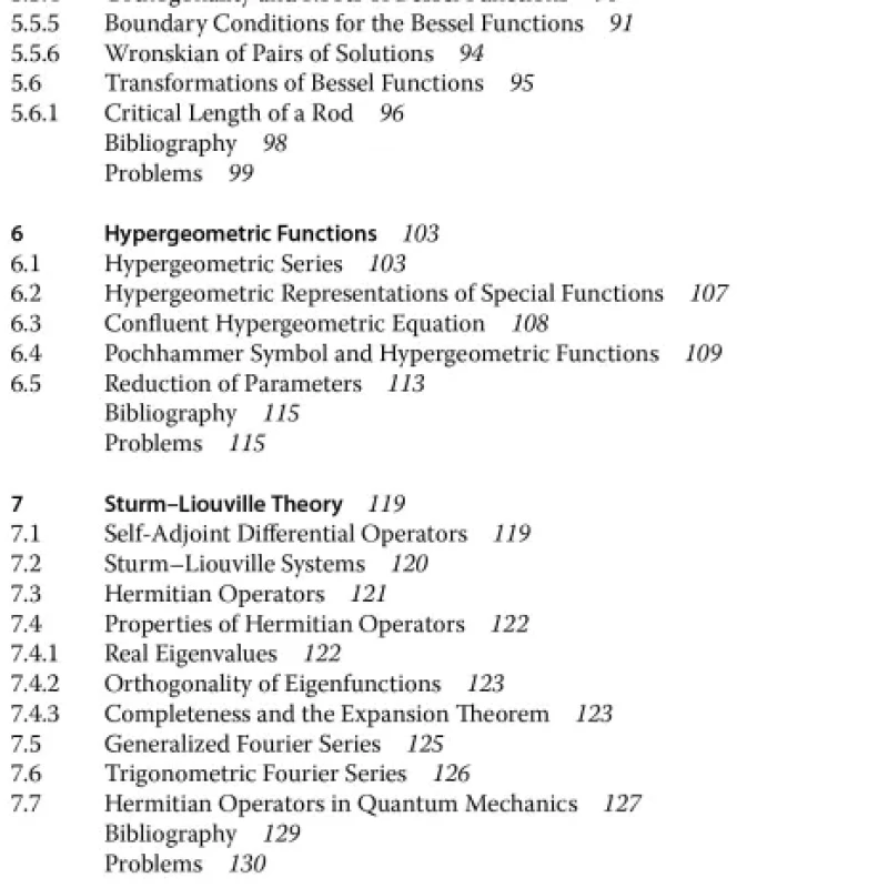 Sách Mathematical Methods in Science and Engineering