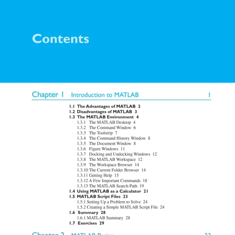 Sách MATLAB Programming for Engineers