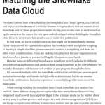 Sách Maturing the Snowflake Data Cloud A Templated Approach to Delivering