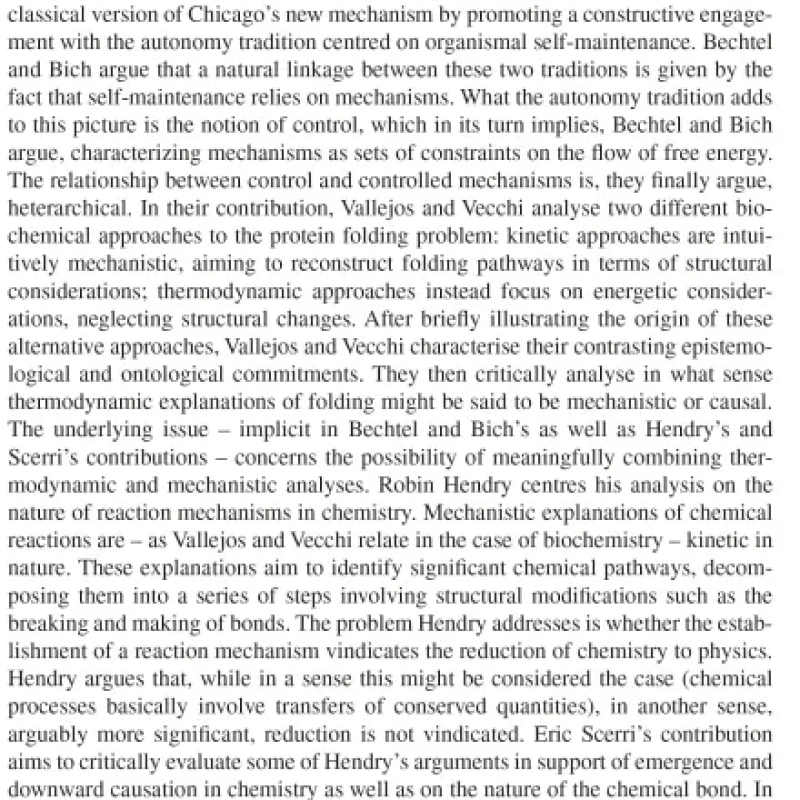 Sách New Mechanism. Explanation, Emergence and Reduction
