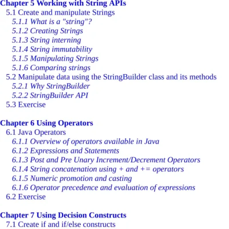 Sách OCP Oracle Certified Professional Java SE 11 Programmer I Exam Fundamentals 1Z0-815