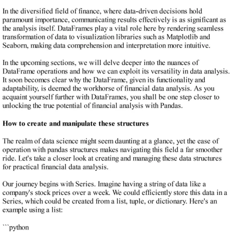 Sách Pandas for Finance Navigating Numbers with Finesse