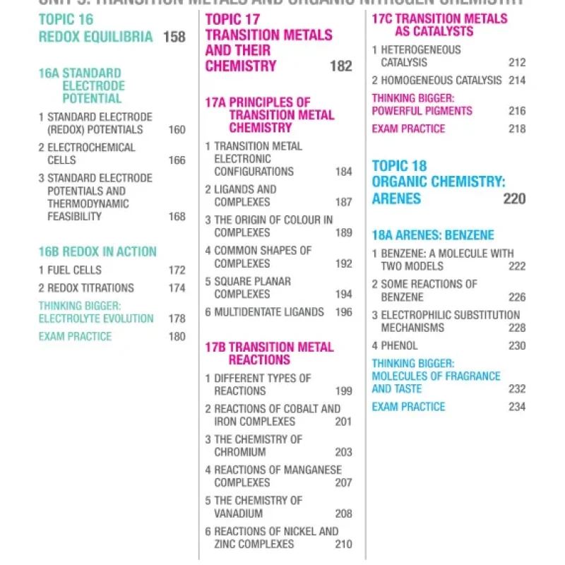 Sách Pearson Edexcel International A Level Chemistry (Sách Màu)