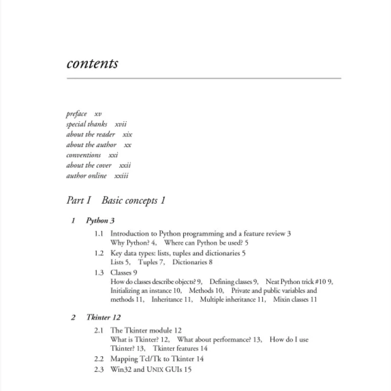 Sách Python and Tkinter Programming