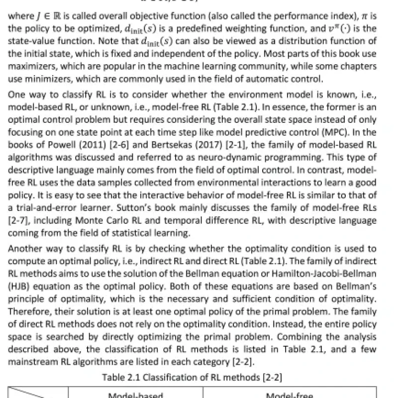 Sách Reinforcement Learning for Sequential Decision and Optimal Control