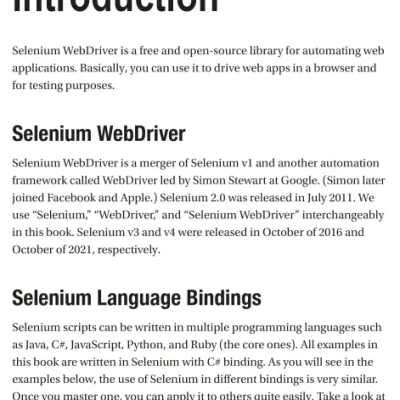 Sách Selenium WebDriver Recipes in C Practical Testing Solutions for Selenium WebDriver