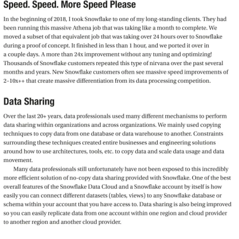Sách Snowflake Essentials Getting Started with Big Data in the Cloud