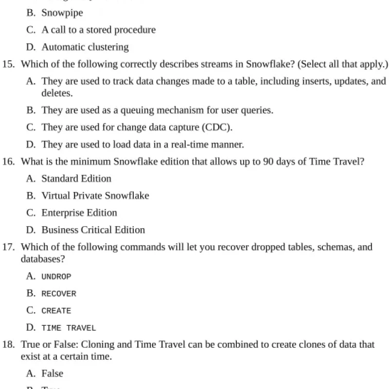 Sách Snowflake SnowPro Core Certification Study Guide