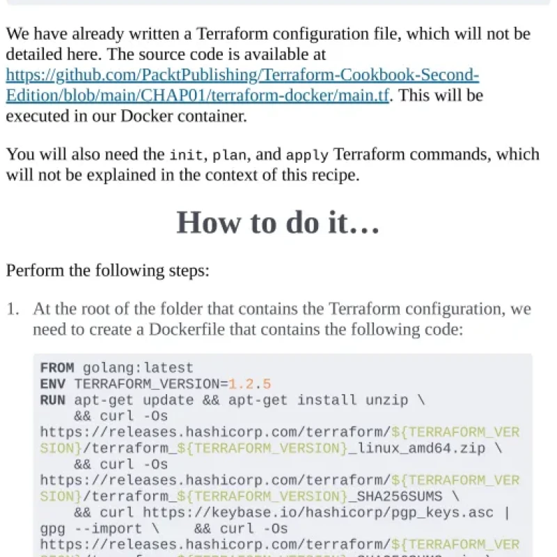 Sách Terraform Cookbook - Second Edition