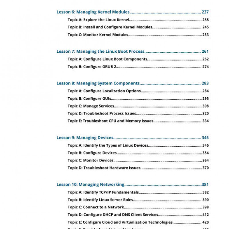 sách The Official CompTIA Linux+ Student Guide