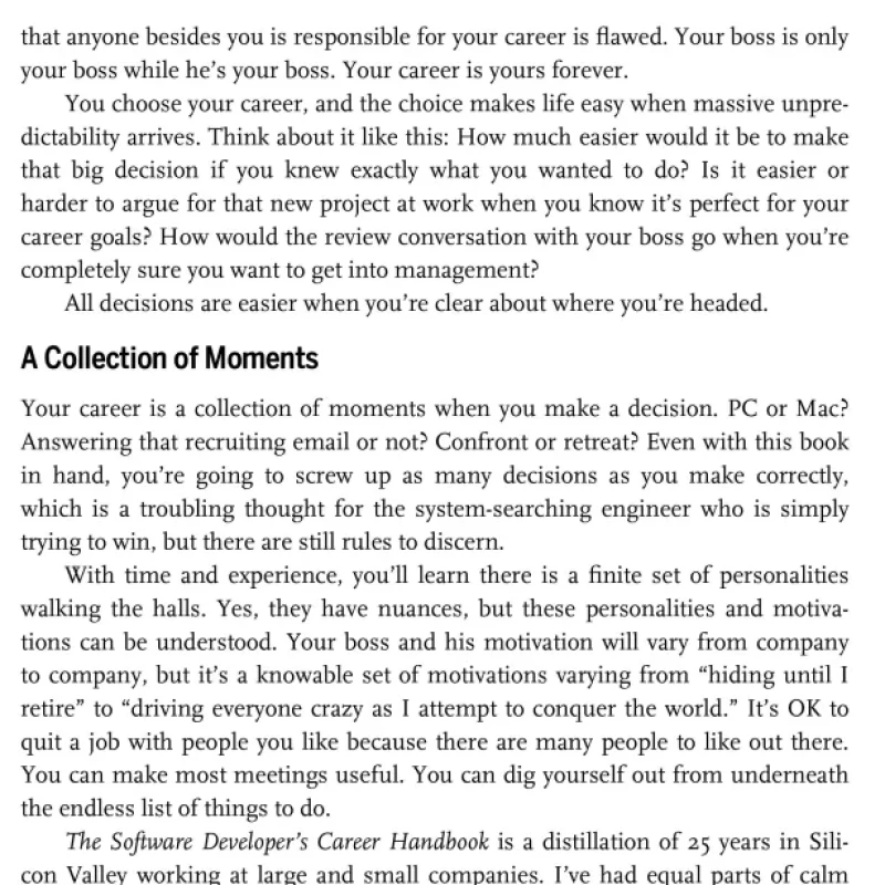 Sách The Software Developers Career Handbook